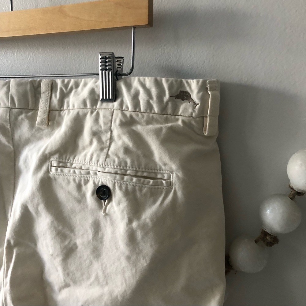 Tommy Bahama 36X30 Cream Chino Pants Men's  5 Pocket Pant - Pima Cotton Blend - Picture 5 of 9